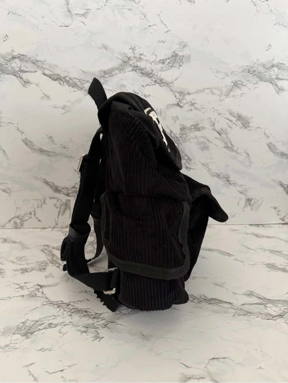Polo Ralph Lauren PWing Patched Mini Bag Backpack Preppy Hampton Polo Bear Black